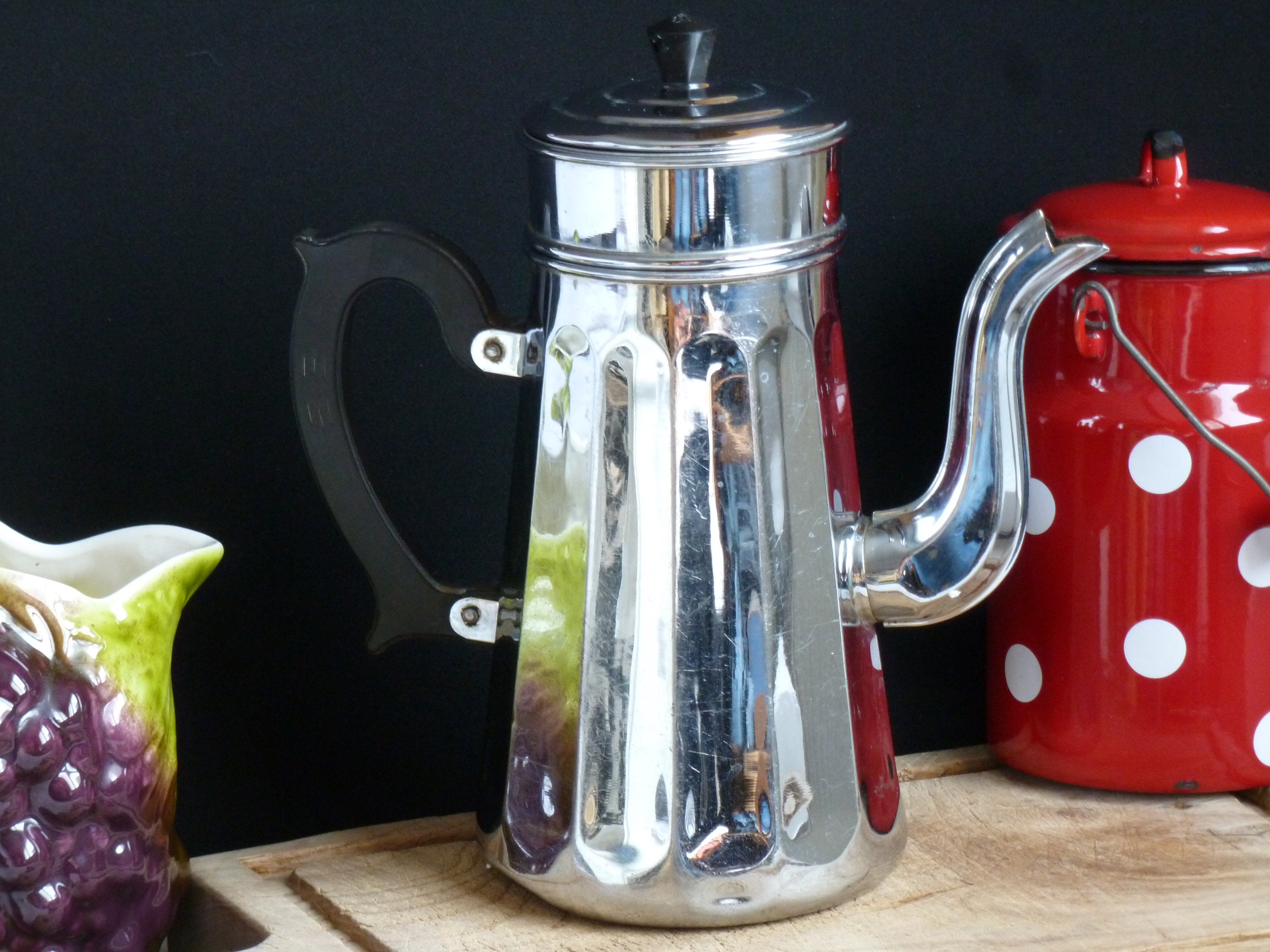 Ancienne Cafetière Menessa en Métal Cuivré, Vintage Verseuse à Café, Vintage Cuivre, Déco Maison de 