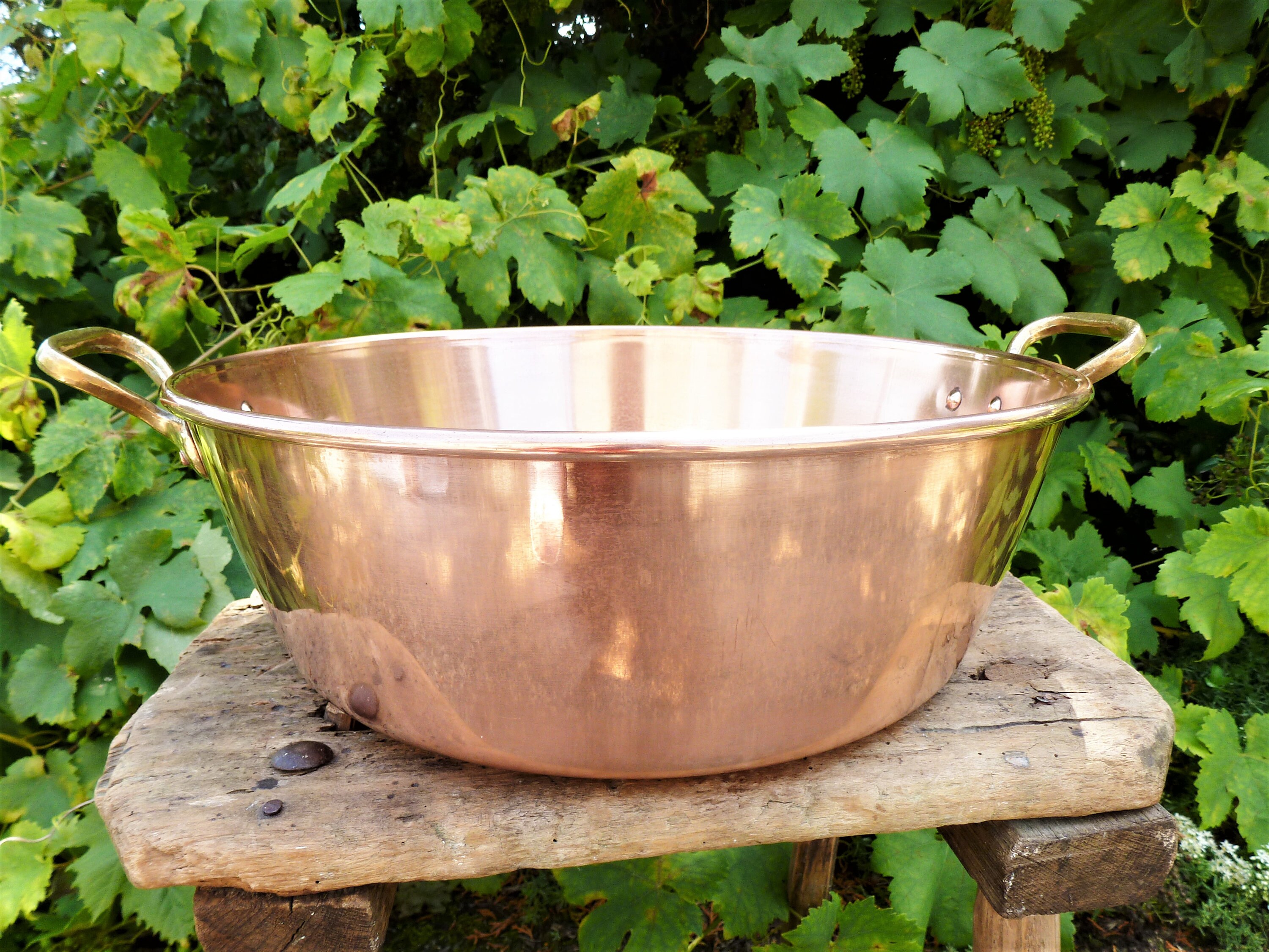 Large copper jam bowl 183 kg 4 Ibs jam pan vintage Etsy