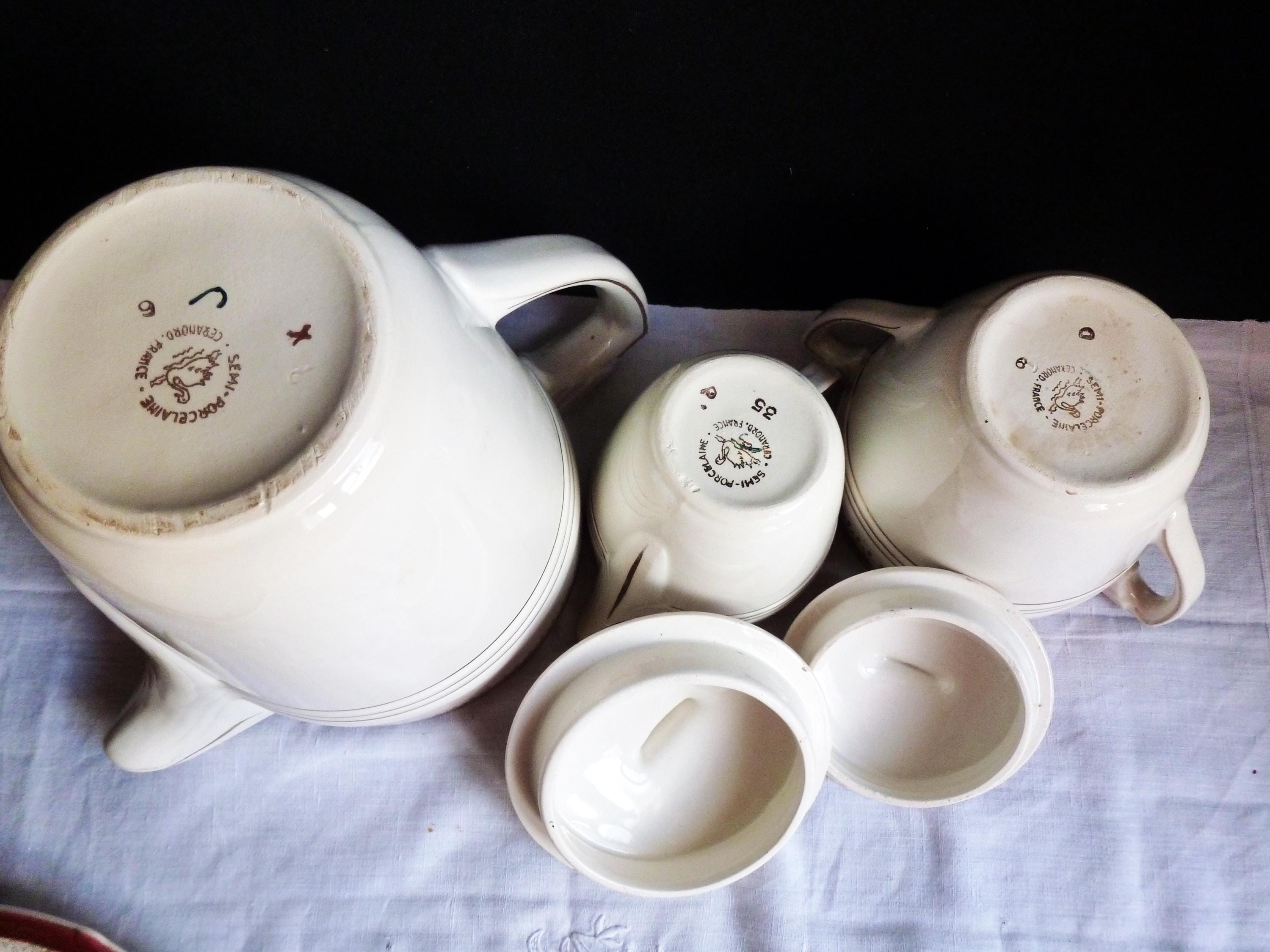 Cafetière porcelaine Ceranord France Cafetière porcelaine Ceranord France
