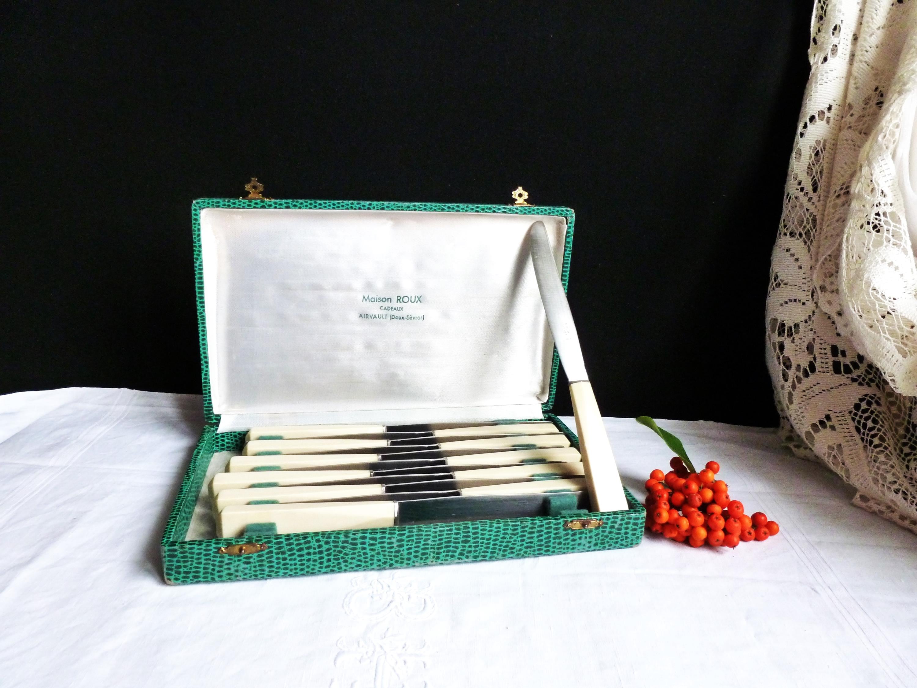 12 couteaux, vintage avec coffret