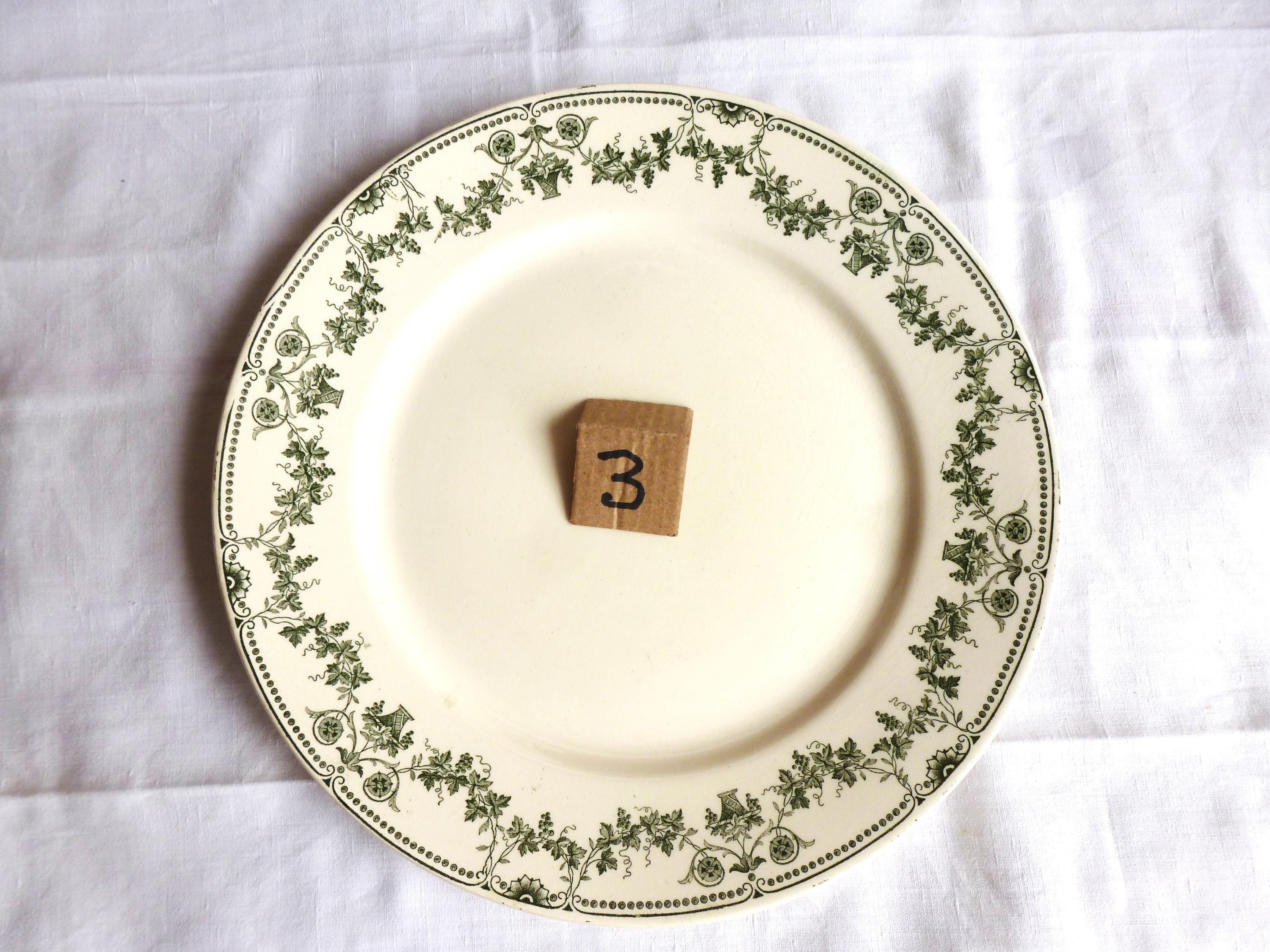 選択: アンティーク 19 世紀のディナー プレート、アンティーク