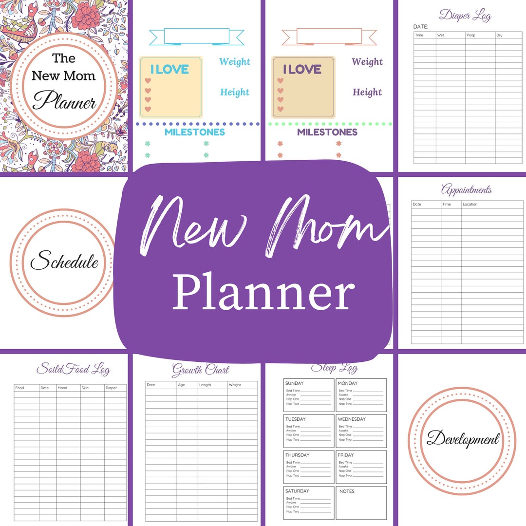 New Mom Planner Etsy