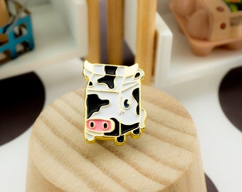 Cow Milk Enamel Pin - Lactose free and high in calcium