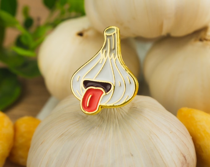Garlick Enamel Pin