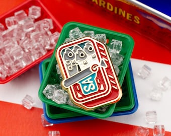 Canned Sardines Enamel Pin – Tinned Fish Club