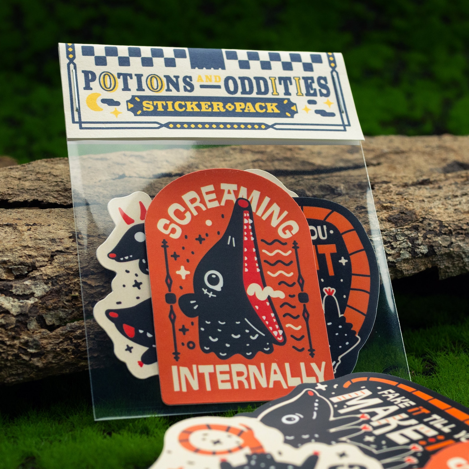 Imp Message Sticker Imp Possum Sticker Pack Season 1: Unhinged Waterproof Vinyl Stickers - Etsy