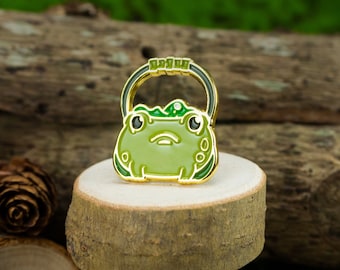 Toad Cauldron Enamel Pin - Straight from the witch's cottage | Fantasy & Legends | Cottagecore Frogs |