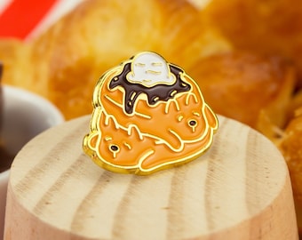 Woofles Enamel Pin – Dessert Waffles | Sweets and treats