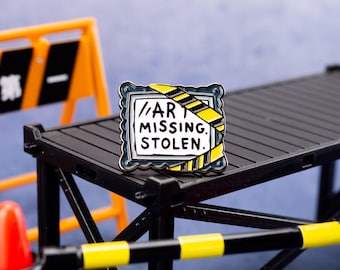 Stolen Art Enamel Pin