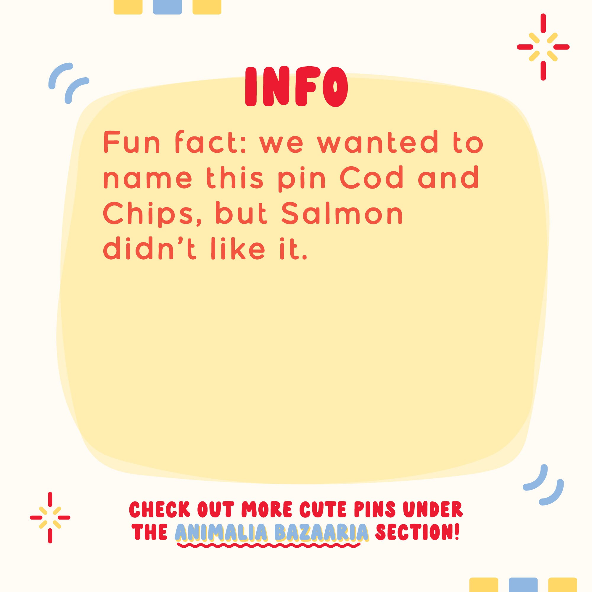 Fish and Chips Enamel Pin – Classic British Food | Foodie
