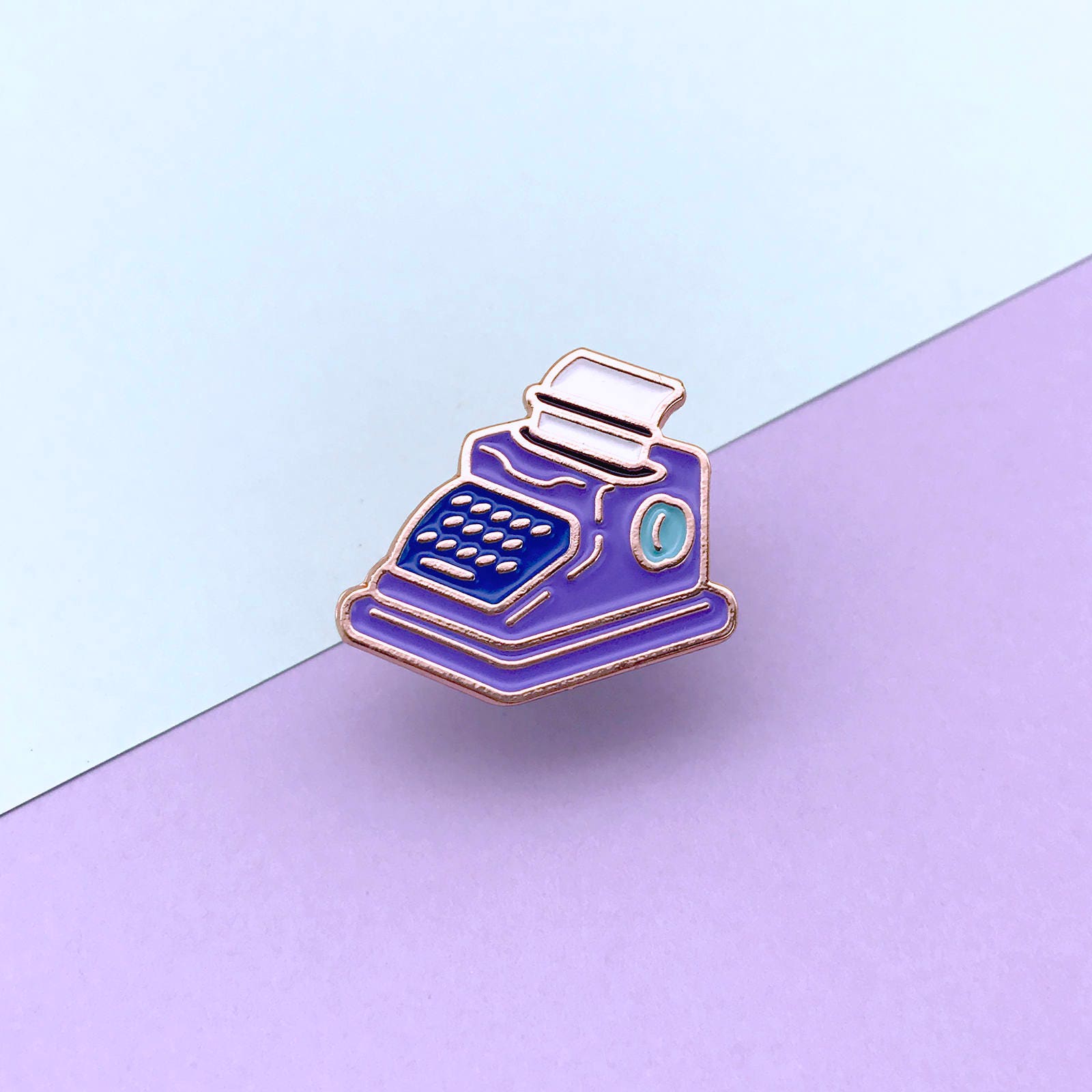 Épingle à Vêtement Machine à écrire Rétro - Émail 2,5x3,1cm - Lot De 3 (livraison Offerte)