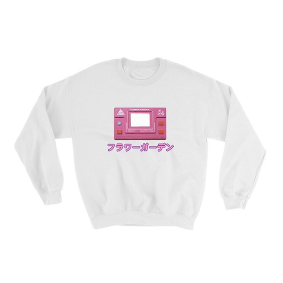 Vaporwave Pink Gameboy Sweatshirt Etsy