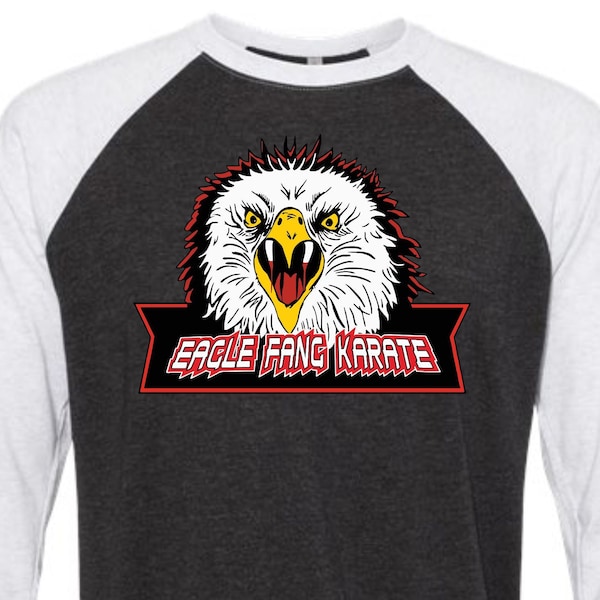 EAGLE FANG KARATE - Premium T-shirt -Tri Blends/Soft Cotton/Raglans-please look @ pics to see all 42 options- cobra kai miyagi do kid