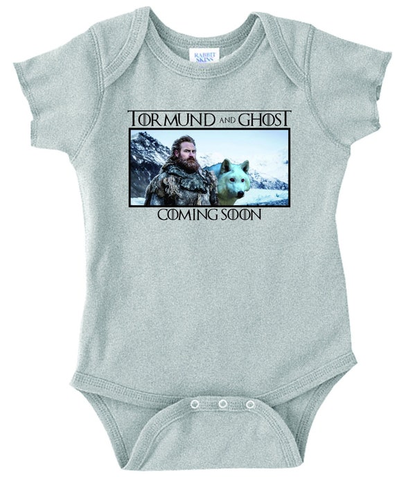 Tormund And Ghost Coming Soon Infant Baby Etsy