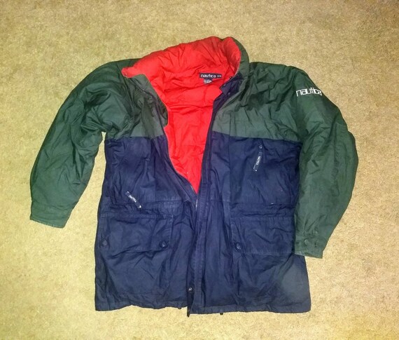 Vintage 90's Nautica Men's Winter Parka Duck Down