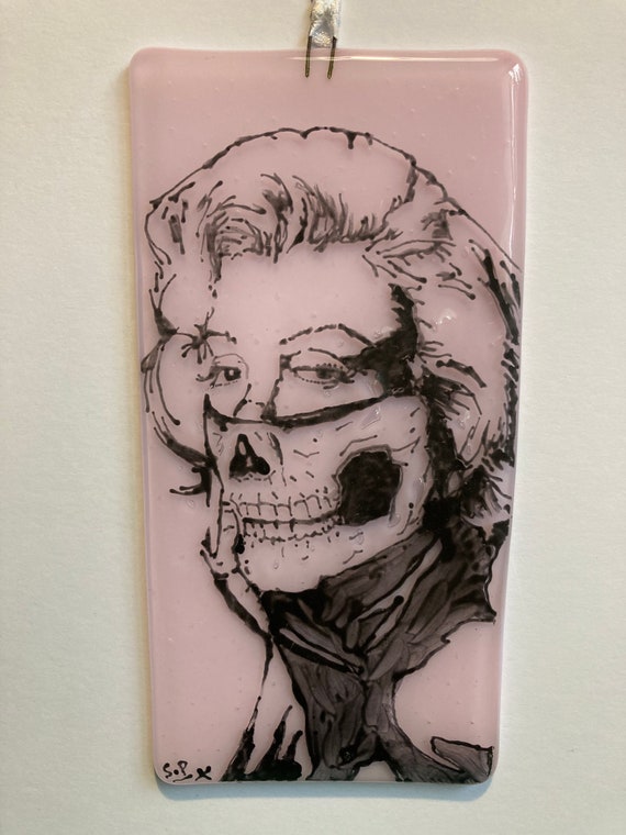 Marilyn Monroe Drawing Skull