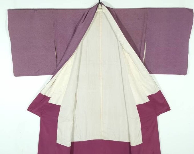 Japan Purple Robe Japanese Kimono Robe Purple Abstract Silk Kimono Dress | Floral Kimono ...