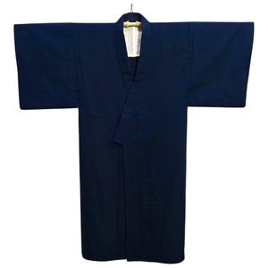 Japanese Kimono Robe Blue Men&#39;s Kimono Dress | Floral Kimono | Kimono Cardigan | Long Kimono Robe | Yukata kimono - N6