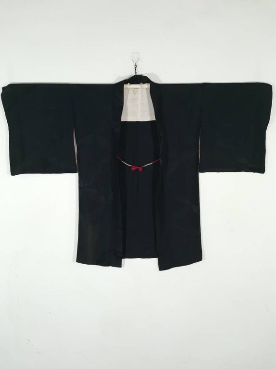 short black kimono jacket