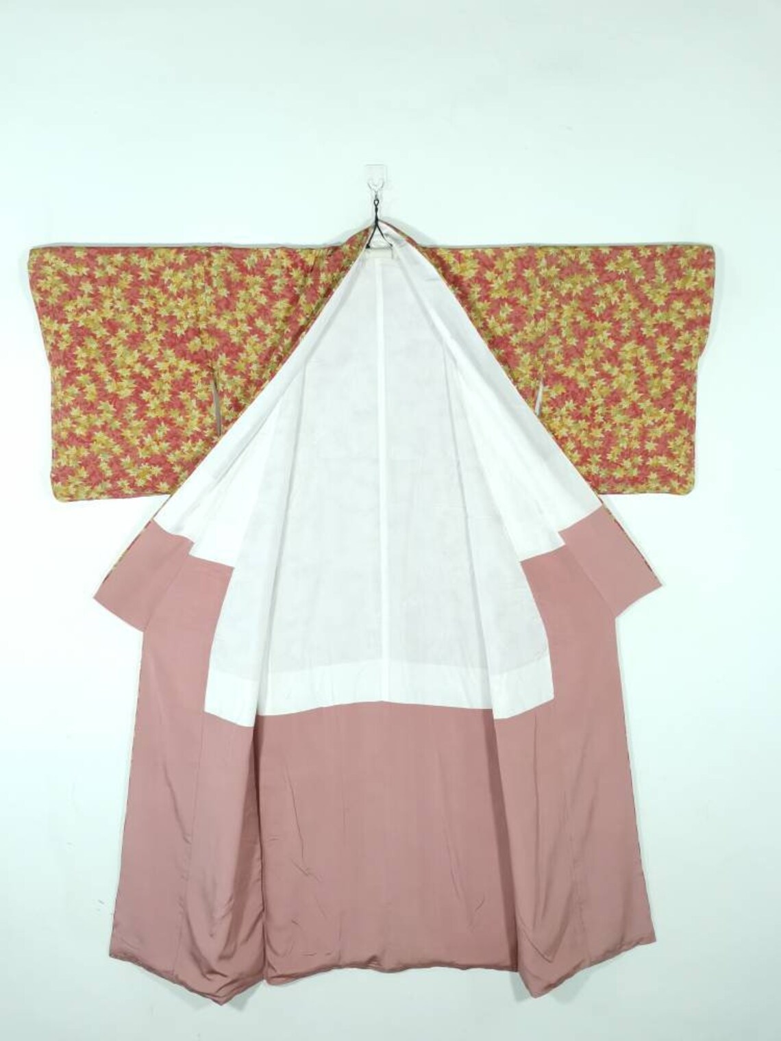 Japanese Kimono Robe Orange Floral Kimono Dress Floral - Etsy