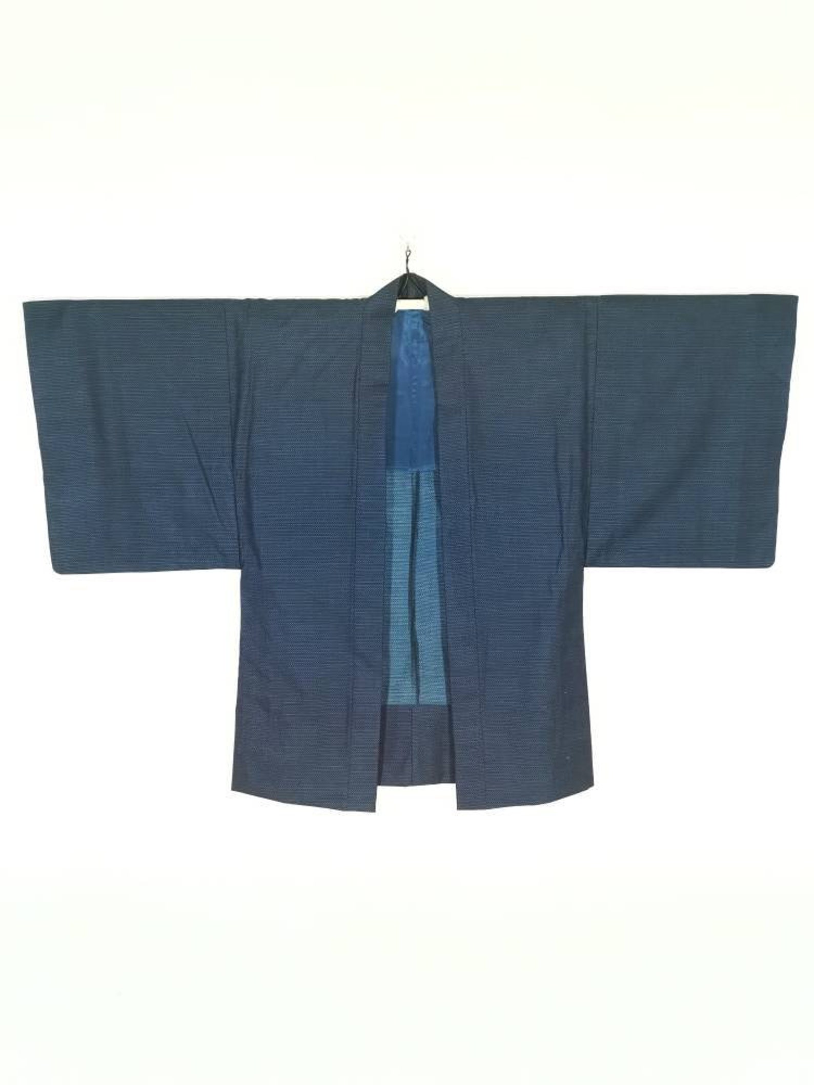 Japanese Blue Kimono Jacket Haori Floral Kimono Haori - Etsy