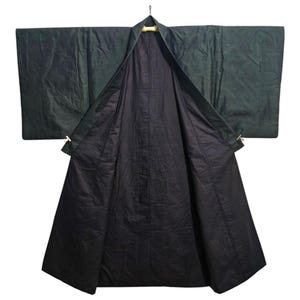 Japanese Kimono Robe Black Men's Kimono Dress | Floral Kimono | Kimono Cardigan | Long Kimono Robe | Yukata kimono - N12