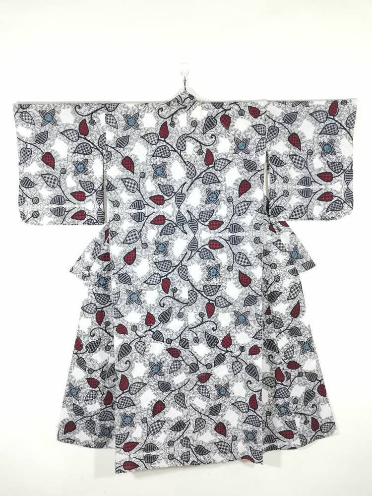 Japanese Kimono Robe Black Floral Cotton Kimono Dress Floral Kimono