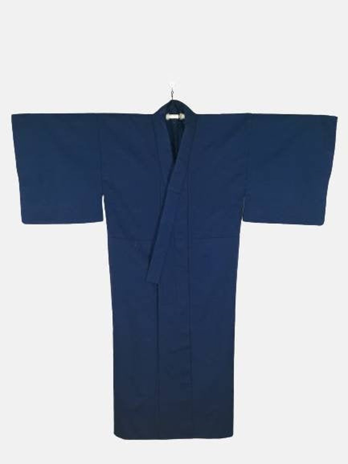Japanese Kimono Robe Blue Men's Kimono Dress Floral - Etsy UK