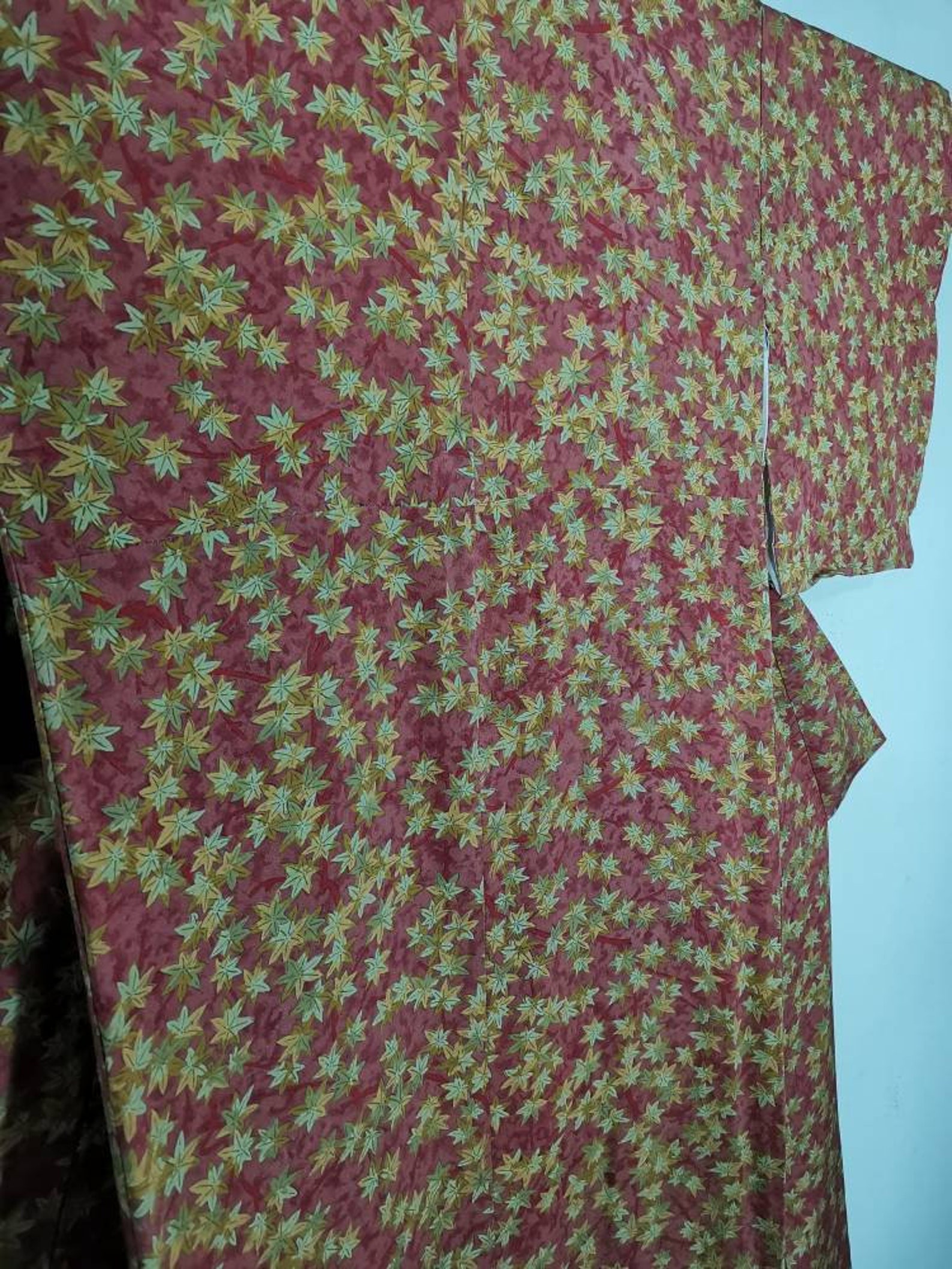 Japanese Kimono Robe Orange Floral Kimono Dress Floral - Etsy