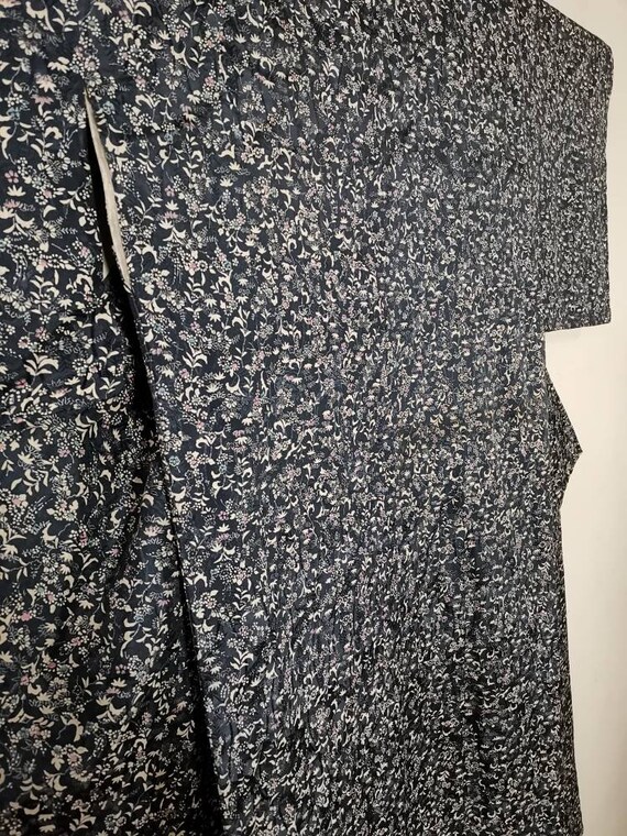 Women's Batik Kimono Dress - Blue Floral
