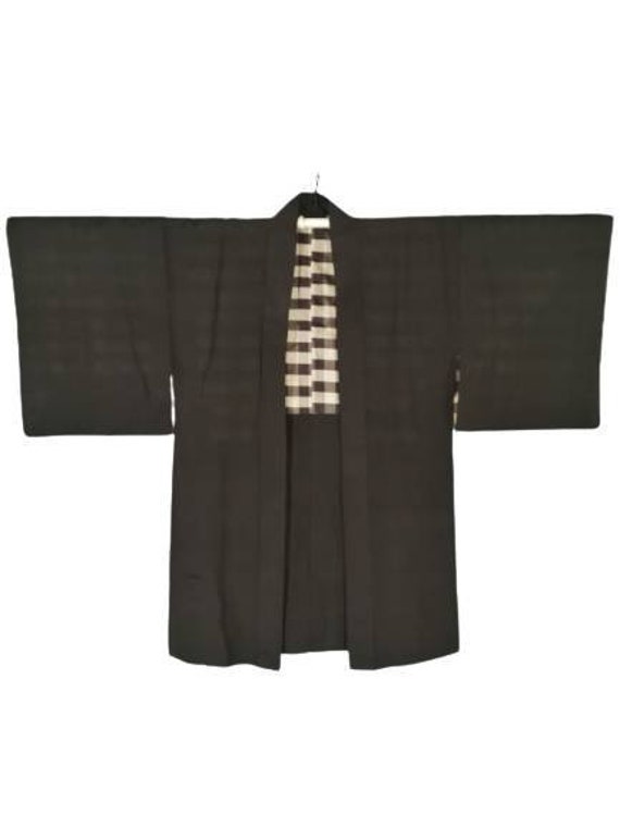 Japanese Brown Kimono Jacket Haori 