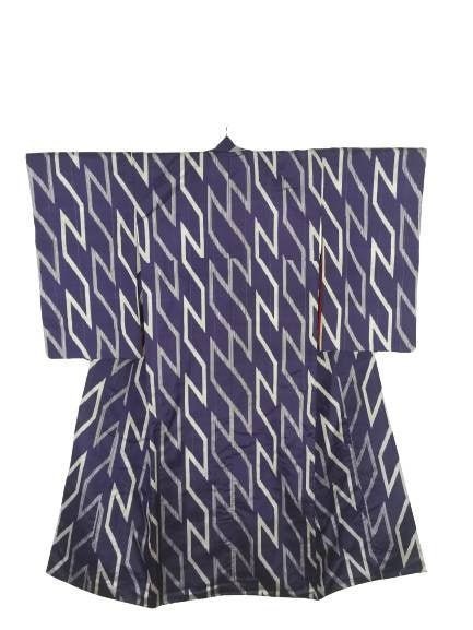 Japanese Kimono Robe Purple Abstract Kimono Dress Floral - Etsy