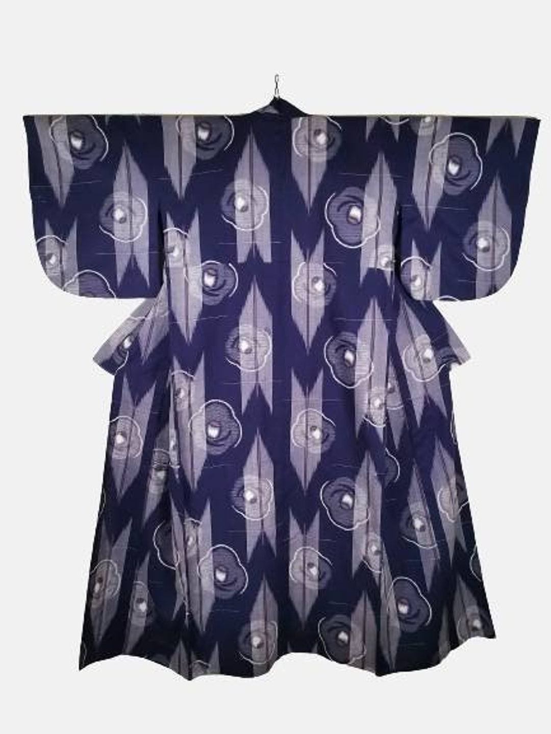 Japan Purple Robe Japanese Kimono Robe Purple Abstract Cotton Kimono Dress | Floral ...