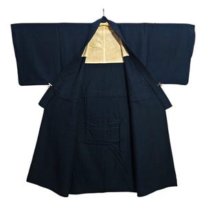 Japanese Kimono Robe Blue Men&#39;s Kimono Dress | Floral Kimono | Kimono Cardigan | Long Kimono Robe | Yukata kimono - N16