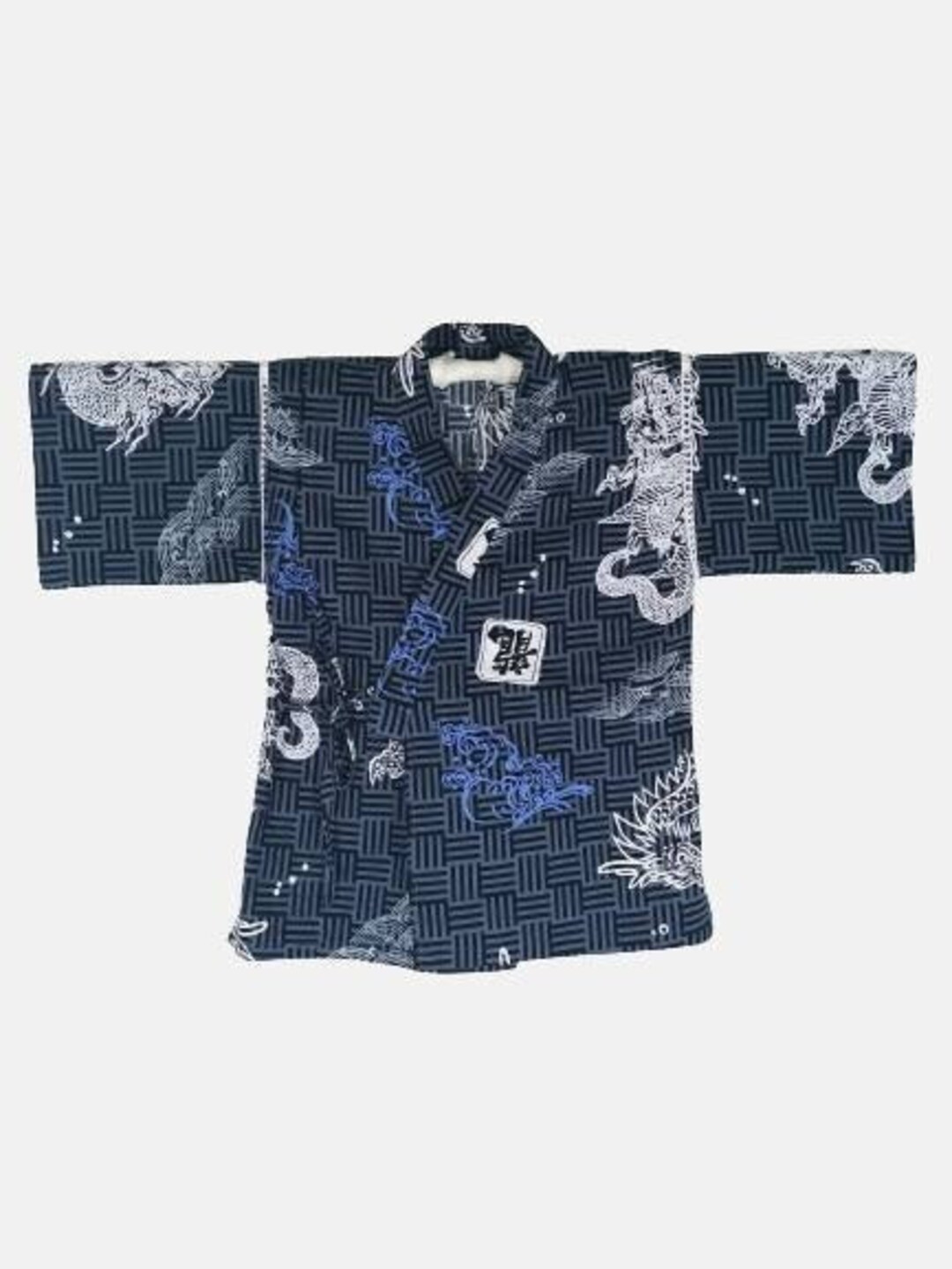 Japanese Haori Happi Grey Abstract Kids Youth Kimono Jacket - Etsy