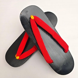 Japanese Traditional Black Wooden Geta Sandal Slipper Geta Shoes Geisha Geta Wood Maiko Kimono Costume - N82