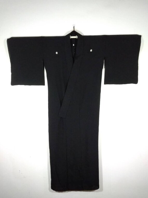 black japanese kimono dress