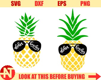 Aloha Beaches svg Pineapple Svg Aloha Beaches Pineapple svg files for Cricut Silhouette Sunglasses svg tropical summer svg dxf eps png