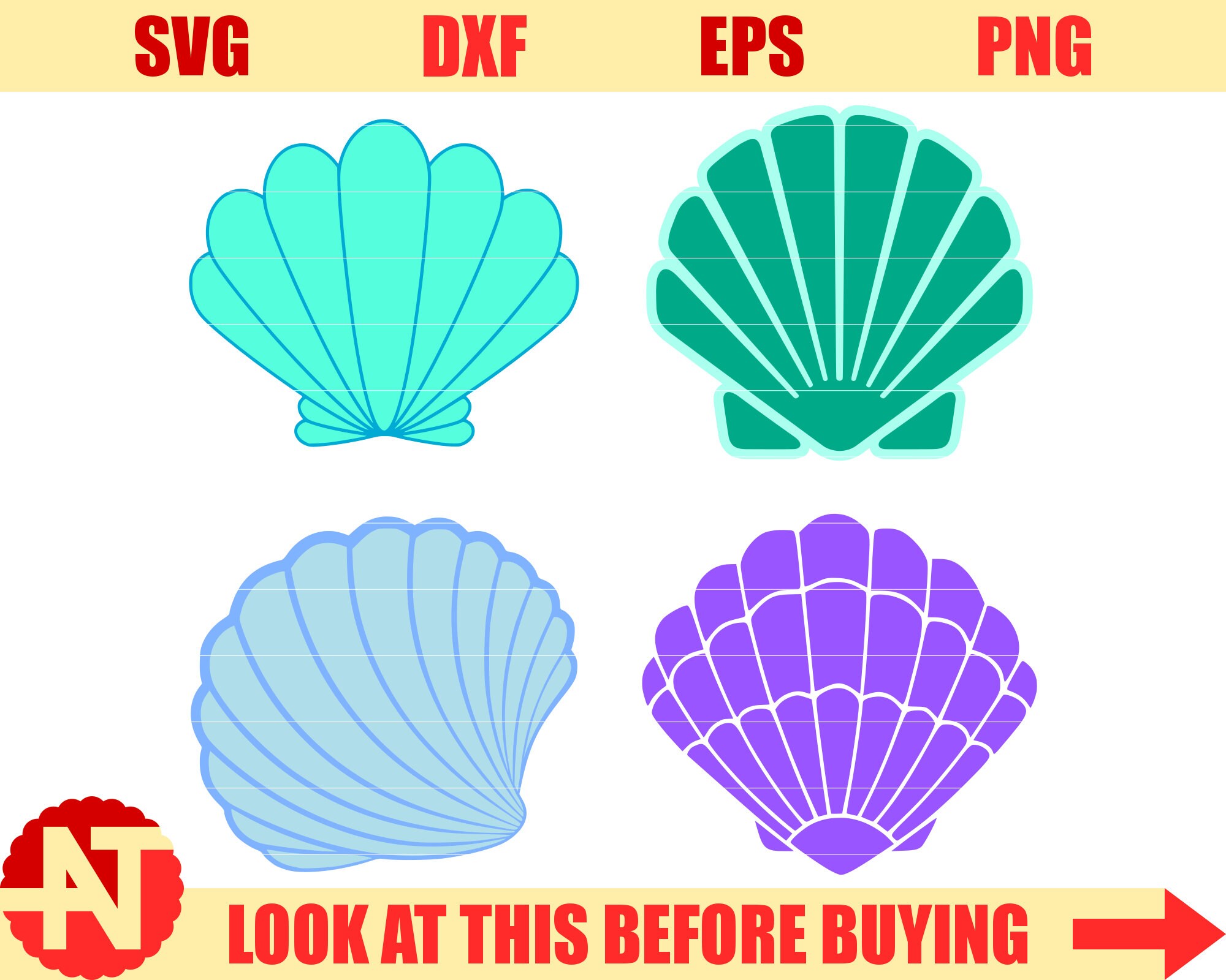 Download Mermaid Shell SVG Shell SVG Mermaid Clam Svg Summer SVG ...