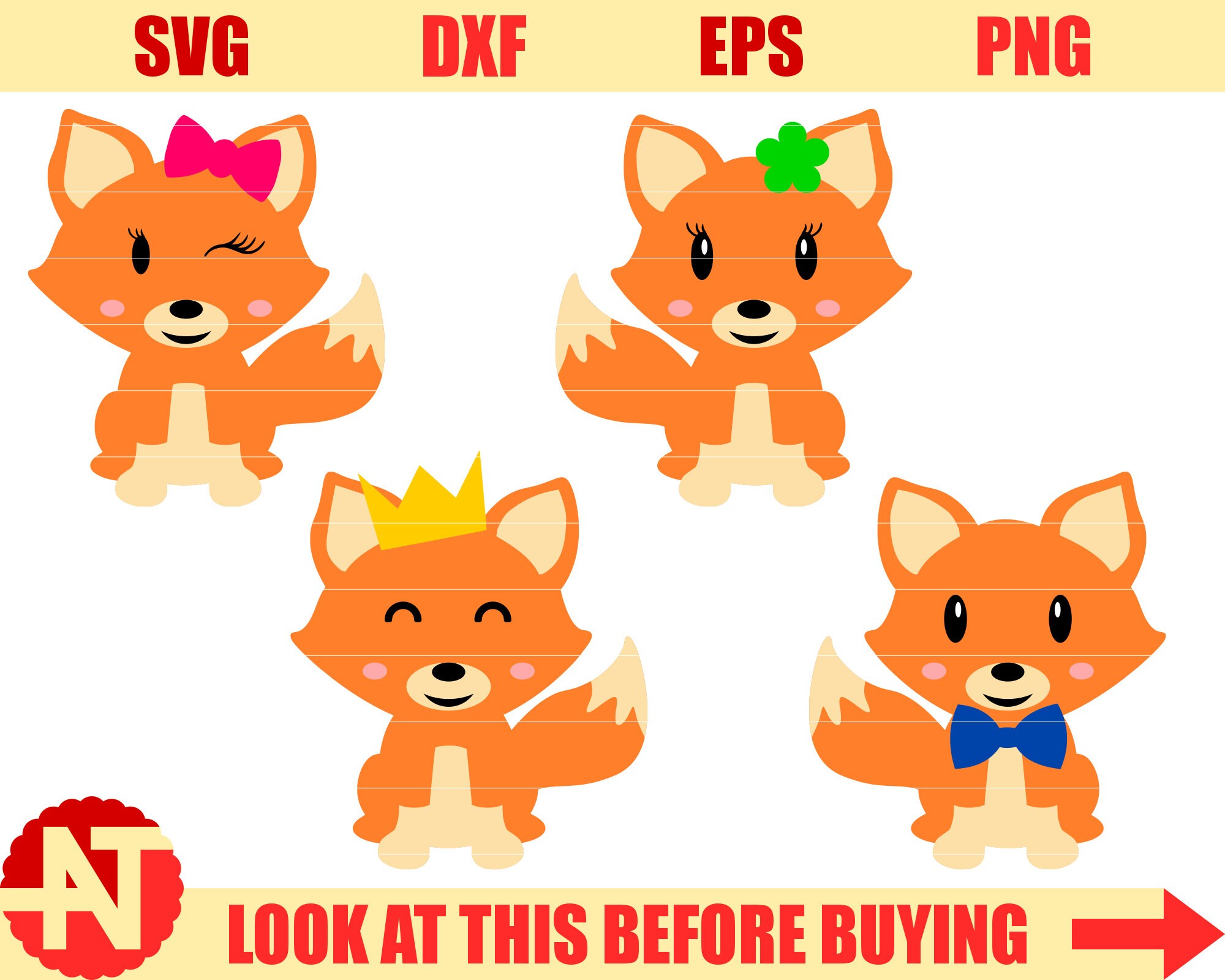 Download Fox SVG Cute Baby Fox Boys and Girls svg Fox Clipart Fox ...