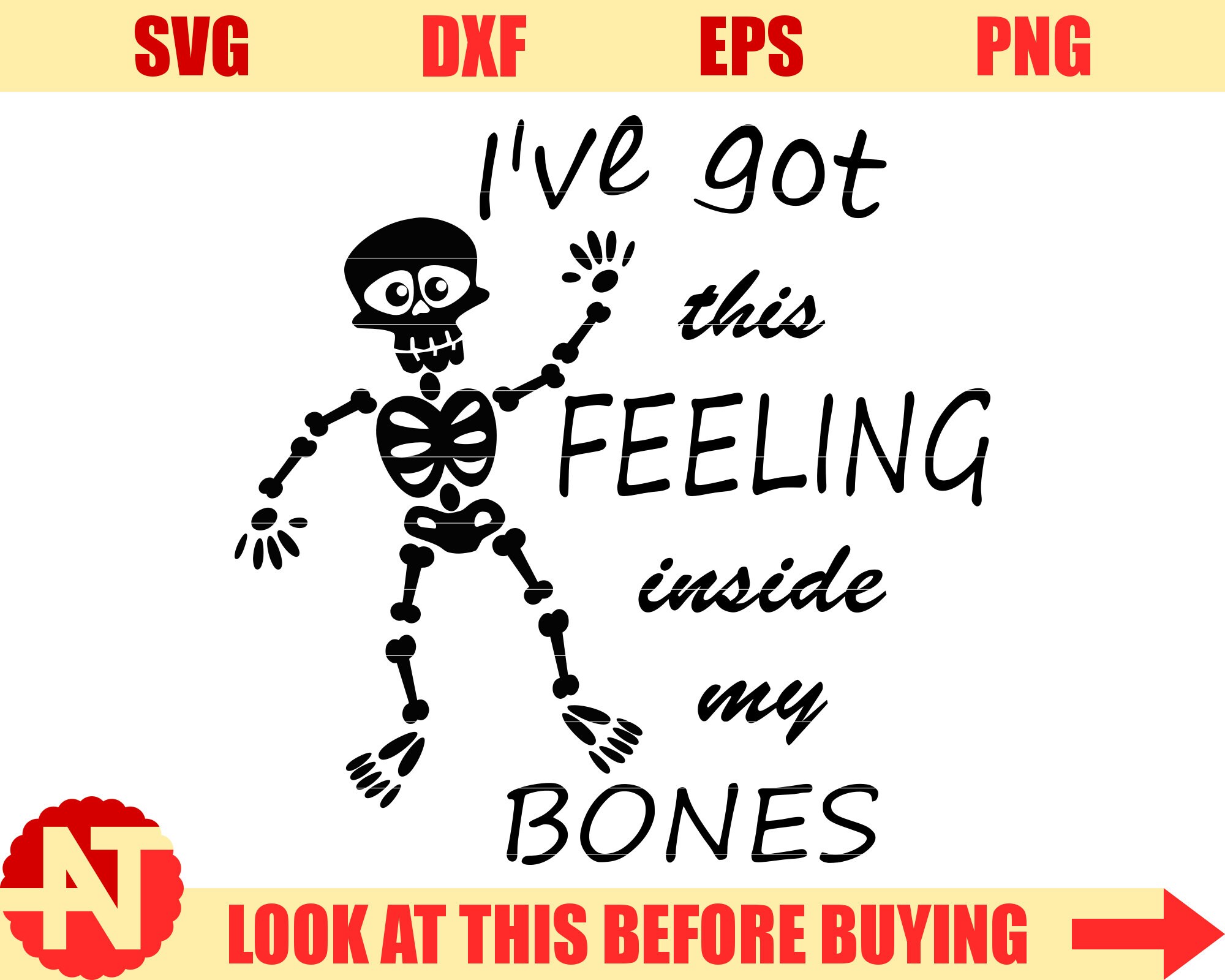Download I've Got This Feeling Inside My Bones SVG Halloween SVG | Etsy