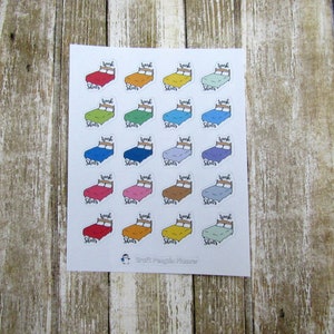 Wash sheets stickers, change sheets, clean sheets, functional sticker, planner sticker
