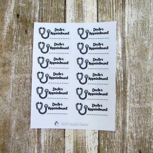 Doctor Appointment sticker, doctor appointment reminder, appointment sticker, functional sticker