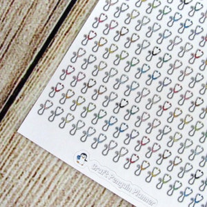TINY stethoscope sticker, stethoscope sticker, doctor sticker, doctor appointment, doctor reminder sticker