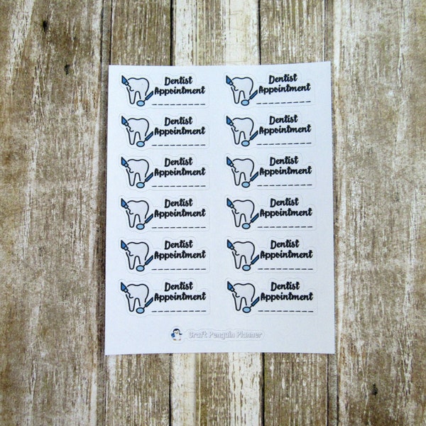 Dentist Appointment sticker, dentist appointment reminder, appointment sticker, functional sticker