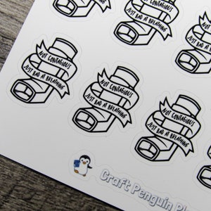 Bad at Breathing Quote, Asthma quote, spoonie sticker, foiled quote planner stickers, functional stickers, planner stickers, foiled stickers