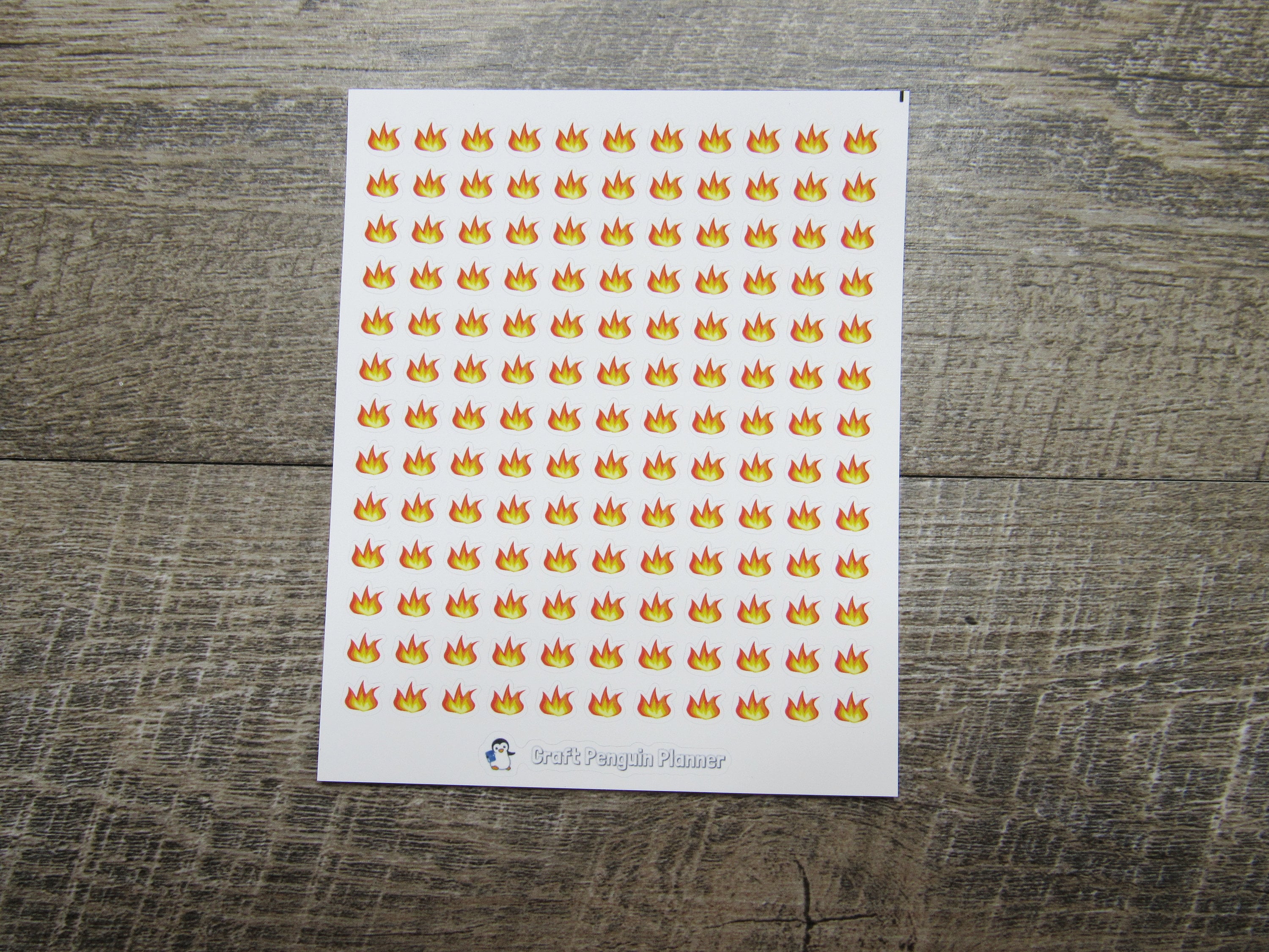 TINY Flame Sticker, Hot Flash Sticker, Fire Sticker, Flame Sticker ...