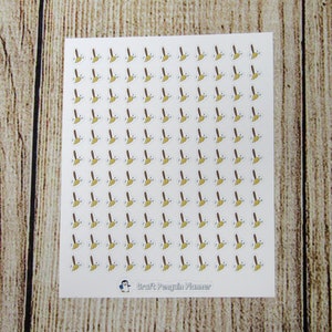 TINY Sweeping Doodle Sticker, broom doodle sticker, chores sticker, cleaning functional sticker, Functional planner sticker