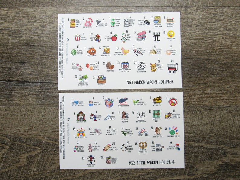 Wacky Holidays 2023 Wacky Holidays Silly Holidays National Etsy