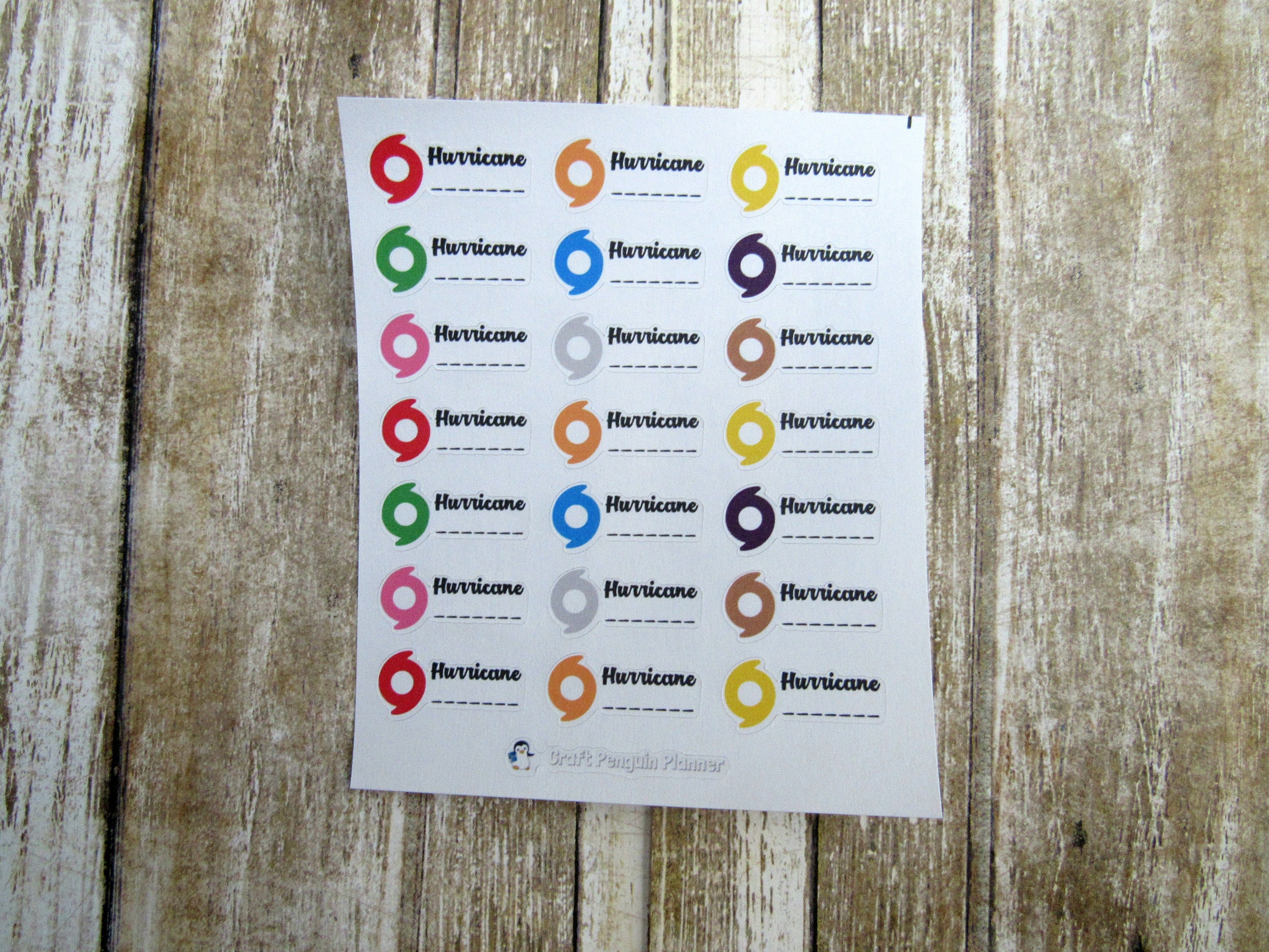 Stormtracker Sticker Hurricane Sticker, Hurricane Prep Sticker, Hurricane Checklist Sticker ...